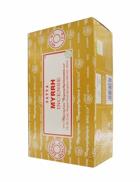 INCENSO SATYA, FRAGRANZA&nbsp;MYRRH .CONFEZIONE