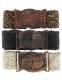 BELTS ELASTIC BELT IN MIXED MATERIALS, WOODEN BEADS, WOO - com Etnika Slog d.o.o.