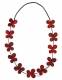 COLLANE - LEGNO COLLANA IN COTONE CON&nbsp;FIORE FARFALLA IN LEGNObr / - com Etnika Slog d.o.o.