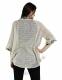 TOP GIACCHETTA KIMONO CORTO&nbsp;IN COTONE&nbsp;ORGANICO GRE