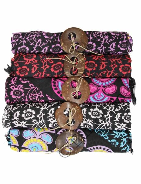 PAREO SARONG IN VISCOSA, CM 120X160.&nbsp;CHIUSURA NODO