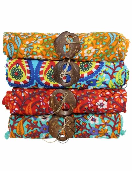 PAREO SARONG IN VISCOSA, CM 120X160.&nbsp;CHIUSURA NODO