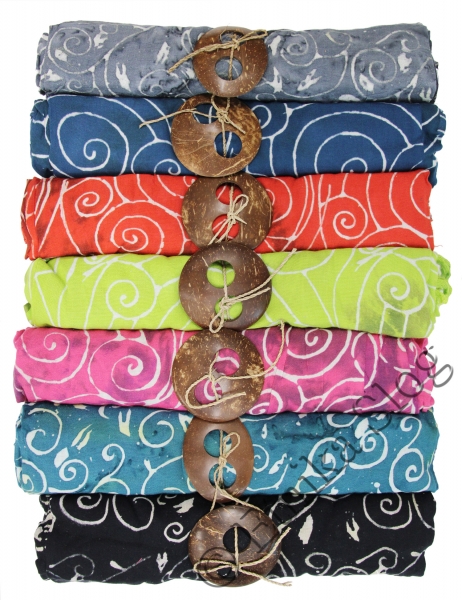 PAREO SARONG IN VISCOSA, CM 120X160.&nbsp;CHIUSURA NODO