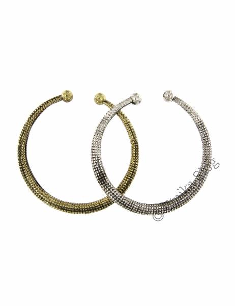 BRACELETS - METAL BRACELET MADE OF WHITE METAL, ADJUSTABLE.AVA - com Etnika Slog d.o.o.