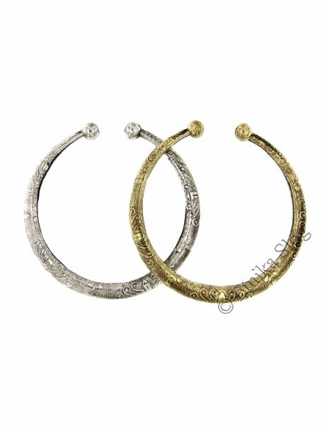 BRACELETS - METAL BRACELET MADE OF WHITE METAL, ADJUSTABLE.AVA - com Etnika Slog d.o.o.