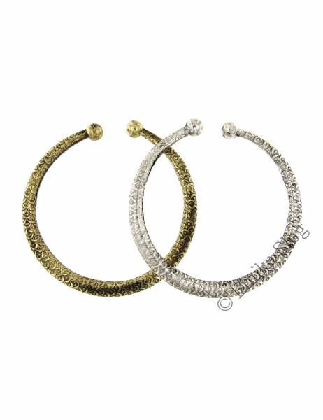BRACELETS - METAL BRACELET MADE OF WHITE METAL, ADJUSTABLE.AVA - com Etnika Slog d.o.o.