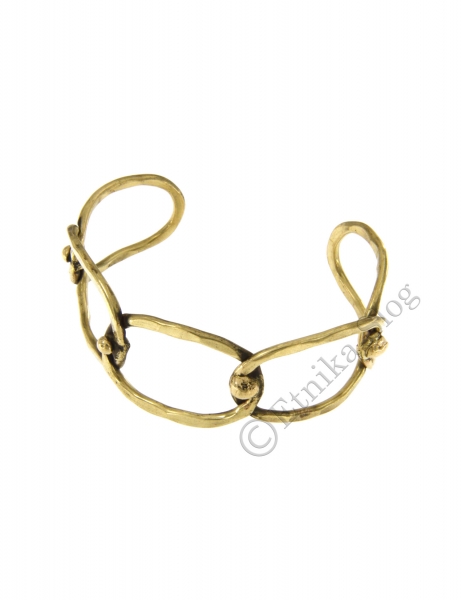 BRACELETS - METAL BRACELET MADE OF WHITE METAL, ADJUSTABLE.AVA - com Etnika Slog d.o.o.