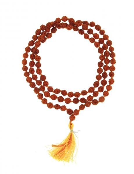 COLLANE MALA TIBETANE COLLANA MALA SEMI DI RUDRA RUDRAKSHA CIRCA MM 7,5 - com Etnika Slog d.o.o.