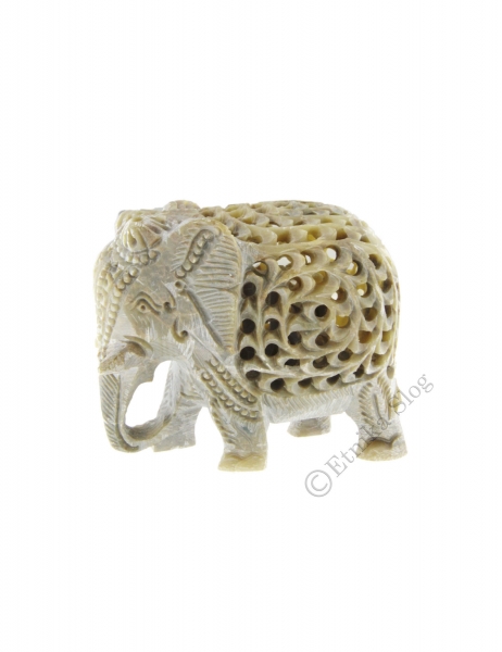 ORNAMENTS ELEPHANT IN SOAPSTONE, CARVED.DIMENSIONS CCA - com Etnika Slog d.o.o.