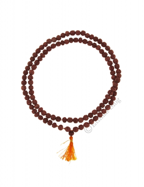 COLLANE MALA TIBETANE COLLANA MALA SEMI DI RUDRA RUDRAKSHA MARRONE DIAME - com Etnika Slog d.o.o.