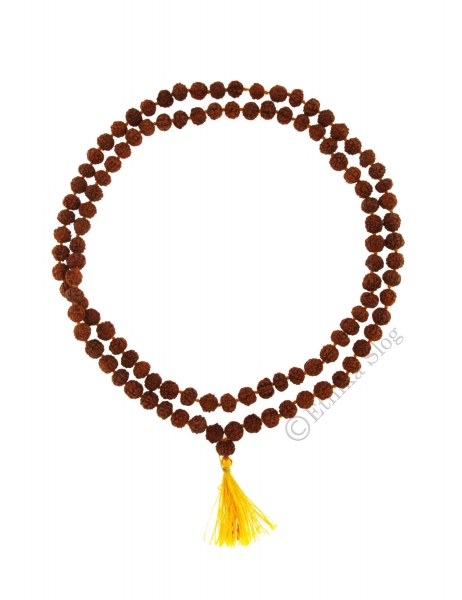 COLLANA MALA SEMI DI RUDRA RUDRAKSHA MARRONE DIAME
