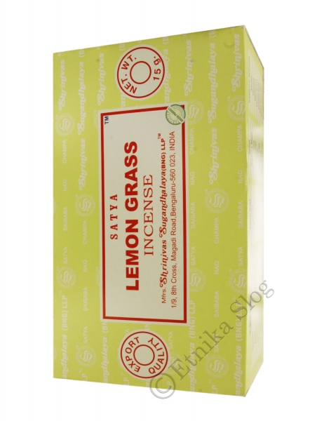 INCENSO SATYA, FRAGRANZA LEMON GRASS.CONFE