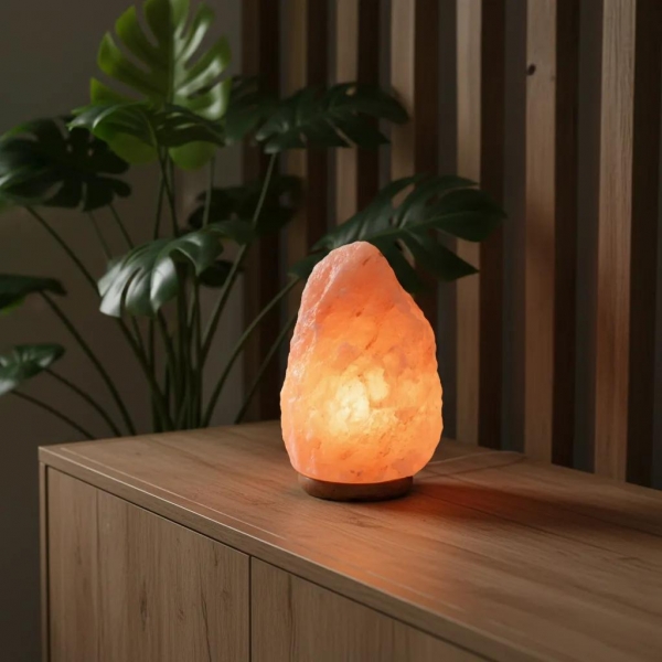 LAMPADA DI SALE&nbsp;ROSA HIMALAYANO GREZZA.COMPL