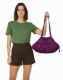 BOAT-SHAPED BAGS SHOULDER BAG MADE OF ARTIFICIAL SILK WITH SPIRALS - com Etnika Slog d.o.o.