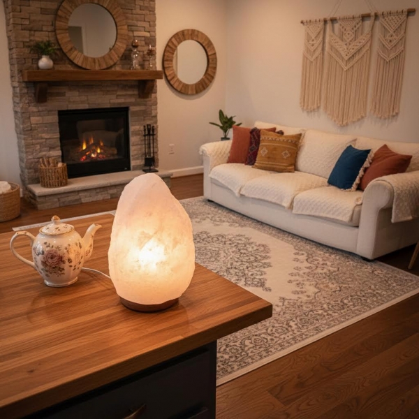 HIMALAJSKE SOLNE LUČKE HIMALAJSKA SOLNA LUČKA BELE BARVE, GROBE OBL - Etnika Slog d.o.o.