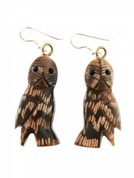 ORECCHINI IN CORNO ORECCHINI IN CORNO GUFO. INTAGLIATO A MANO, MONACH - Etnika Slog d.o.o.