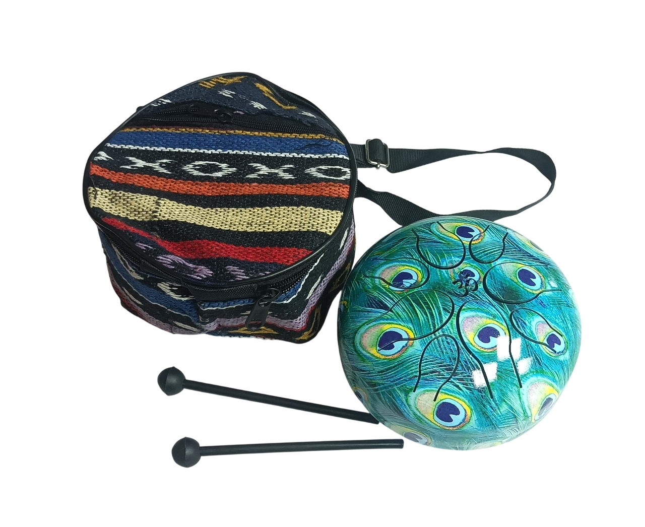 TAMBURO TONGUE DRUM IN METALLO, CON CUSTODIA I TAMBURO TONGUE DRUM IN METALLO, CON CUSTODIA I