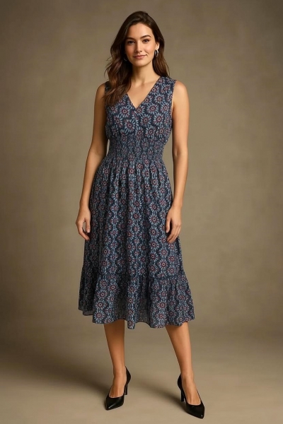 LONG VINTAGE INDIAN DRESS - JUMPSUIT, SLEEVE