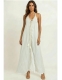 VESTITO LUNGO IN COTONE BIANCO,&nbsp;CON SPALLINA A LAC