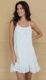 TOP&nbsp;IN COTONE BIANCO, DOPPIA STOFFA, CON SPALLINA