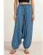 PANTALONI COTONE ESTIVI DONNA PANTALONE AFGHANO IN COTONE A RIGHE, FASCI - com Etnika Slog d.o.o.