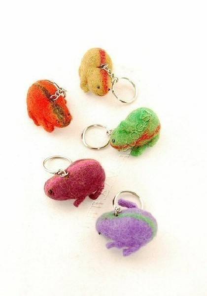 KEYCHAINS KEYCHAIN MADE OF WOOL FELT.IN THE FORM OF GU - com Etnika Slog d.o.o.