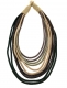 COTTON JEWELRY 10-STRAND NECKLACE, BUTTON CLOSURE. - com Etnika Slog d.o.o.