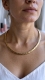 OGRLICE - KOVINA RIGID NECKLACE IN WHITE METAL.DIAMETER NECKL - Etnika Slog d.o.o.