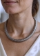 OGRLICE - KOVINA RIGID NECKLACE IN WHITE METAL.DIAMETER NECKL - Etnika Slog d.o.o.