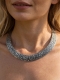 OGRLICE - KOVINA RIGID NECKLACE IN WHITE METAL.DIAMETER NECKL - Etnika Slog d.o.o.