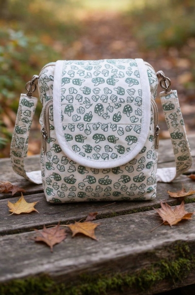 SMALL SHOLDER BAGS SMALL SHOULDER BAG MADE OF COTTON WITH DOUBLE HING - Etnika Slog d.o.o.