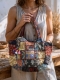 SHOULDER BAGS SHOULDER BAG ROUND COTTON PATCHWORK SARI. ME - Etnika Slog d.o.o.