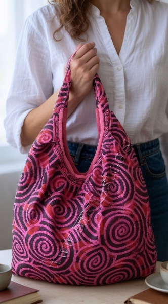 SHOULDER BAGS SHOULDER BAG MADE OF COTTON, UNICOLOR WITH PRINTED - Etnika Slog d.o.o.