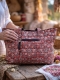 BORSA GRANDE DA SPALLA IN COTONE STAMPATO CON RICU