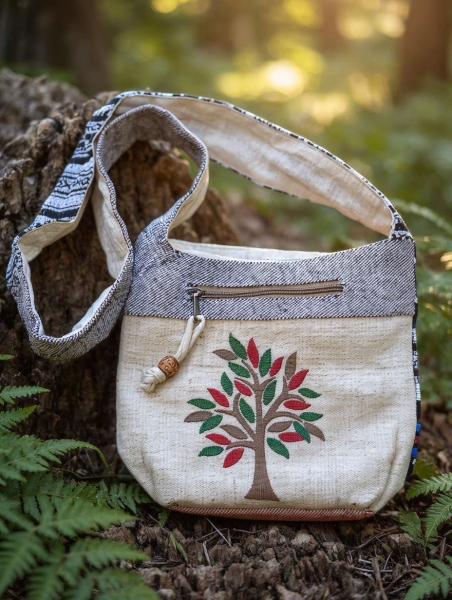 SHOULDER BAGS SHOULDER BAG&nbsp;MADE OF COTTON.WITH POCKET AT F - com Etnika Slog d.o.o.