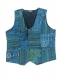 GILET IN COTONE PATCHWORK ( STAMPE E RIGHE ) CON E