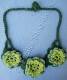 COTTON JEWELRY NECKLACE IN CROCHET COTTON WITH 3 FLOWERS. A - com Etnika Slog d.o.o.