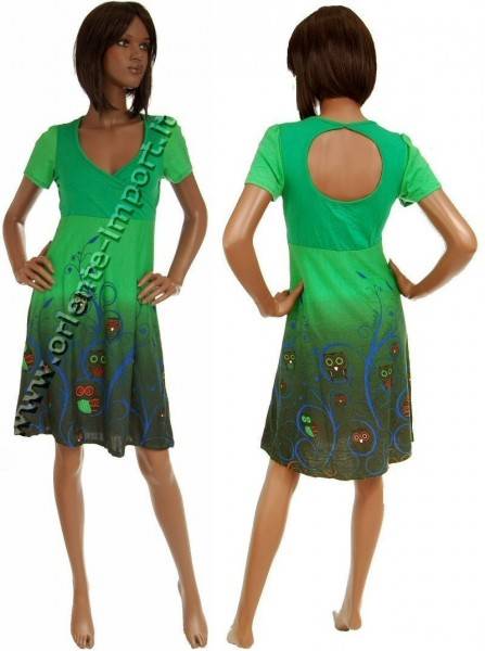 SUMMER JERSEY DRESSES WITH SHORT SLEEVES AB-MRS272AT - Oriente Import S.r.l.