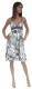 VESTITO IN VISCOSA CON ELASTAN, SPALLINE STRETTE E