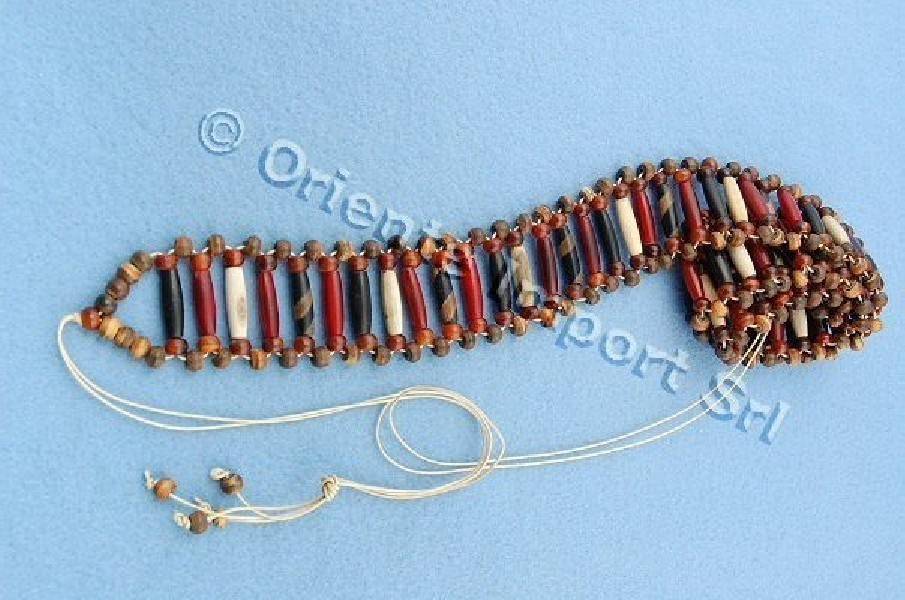 BELTS CINTURA A FASCIA DI PERLINE OVALI E TONDE A SCALE - com Etnika Slog d.o.o.