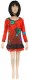 VESTITO BAMBINA CORTO MANICA LUNGA IN TESSUTO CON