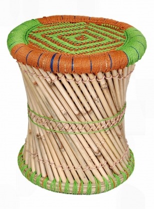 indiano Bohemien patchwork pouf ottomano vintage indiano pavimento sgabellopoggiapiedi, rotondo pouf ottomano, panca Bean Bag sedia da pavimento, cuscino pouf ottomano pouf, ricamato, 35,6 x 55,9 cm