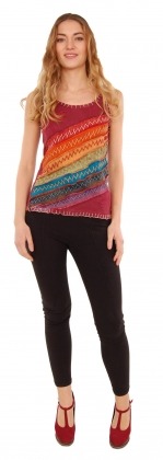 TOP / T-SHIRT COTONE RICAMI NEPAL